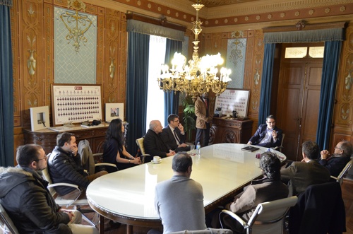 Visita del Premio Nobel, Torsten Wiesel, con directivos de IFFE y alumnos del Máster en Gestión Sanitaria y Hospitalaria