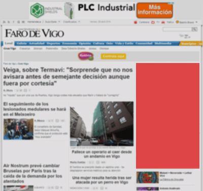 Publicidad La Opinión A Coruña - Robapáginas doble